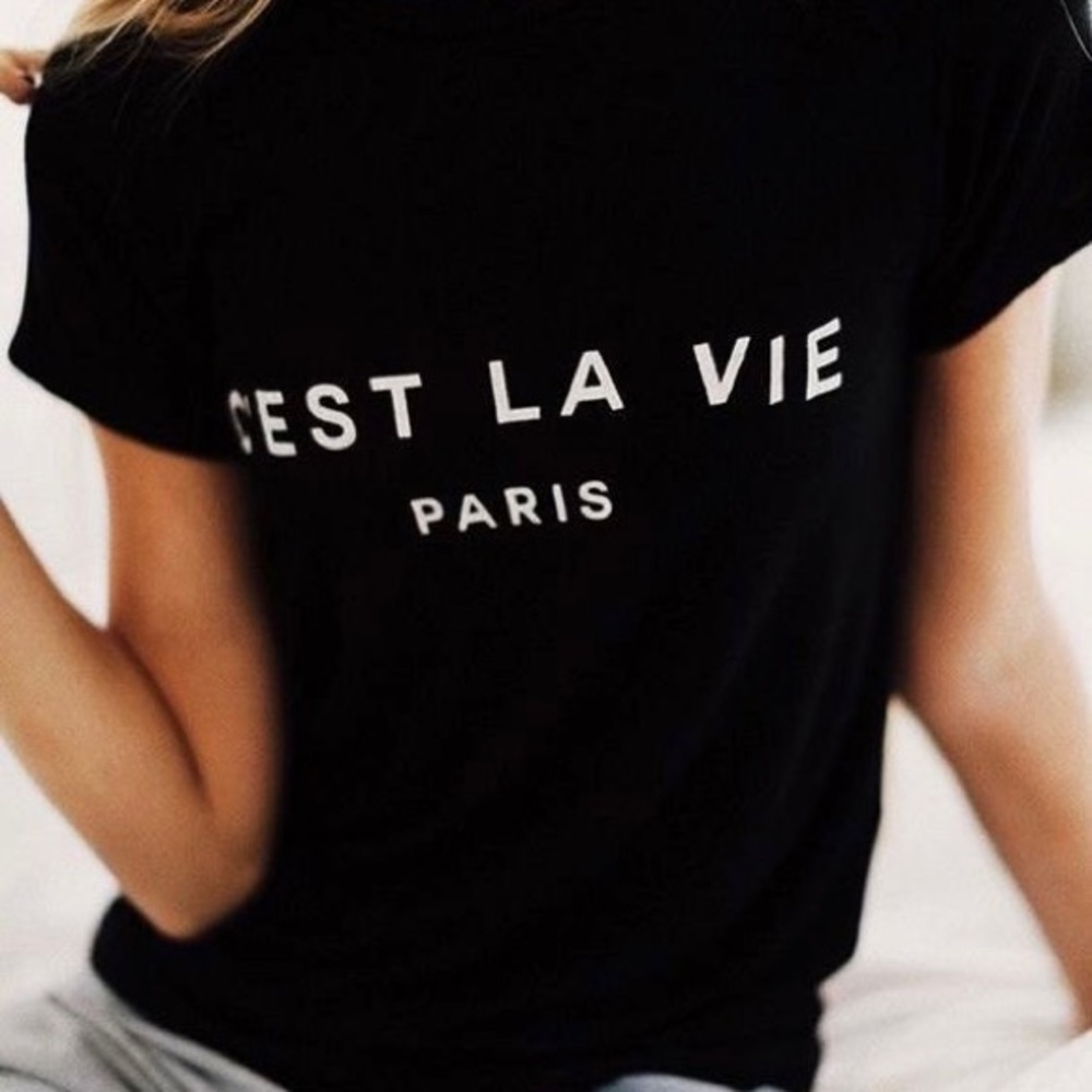 C’est La Vie Paris Custom Made T-shirt